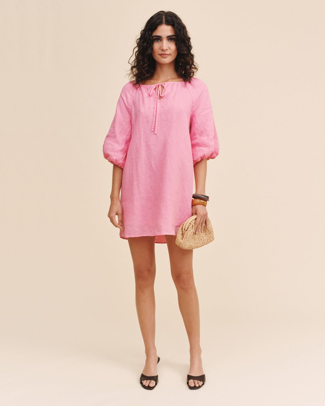 Print Your PostPullover Puff Sleeve Dress - Rose BushDresses