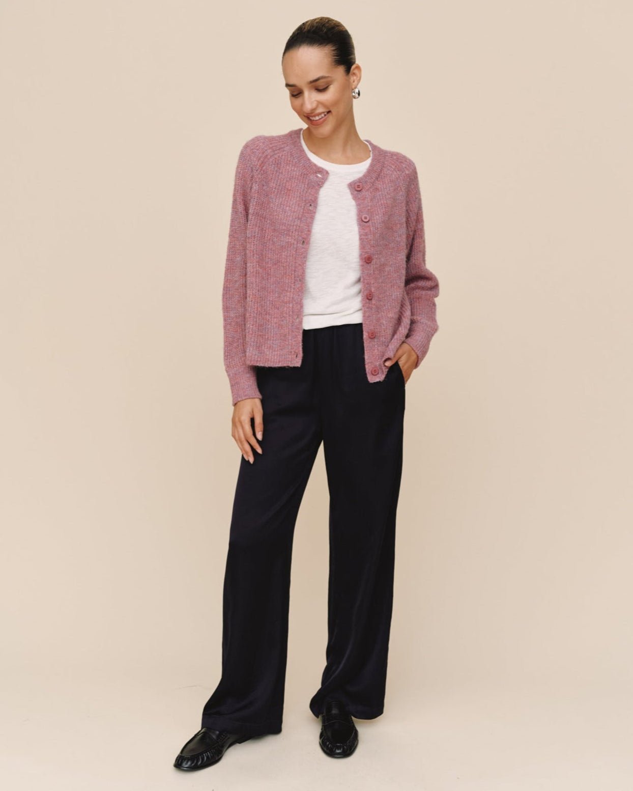 Print Your PostRaglan Cardigan - Frosted WisteriaSweaters