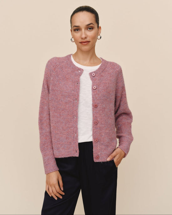 Print Your Post Raglan Cardigan - Frosted Wisteria View 2