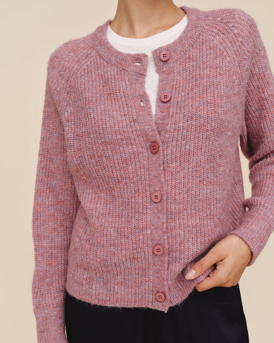 Print Your Post Raglan Cardigan - Frosted Wisteria