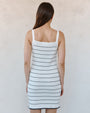 Print Your PostRuffle Hem Sleeveless Knitted Dress - Garden Party StripeDresses
