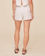 Print Your PostRuffle Waist Short - WhiteShorts