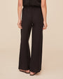 Print Your PostRuffle Waist Wide Leg Pant - BlackPants