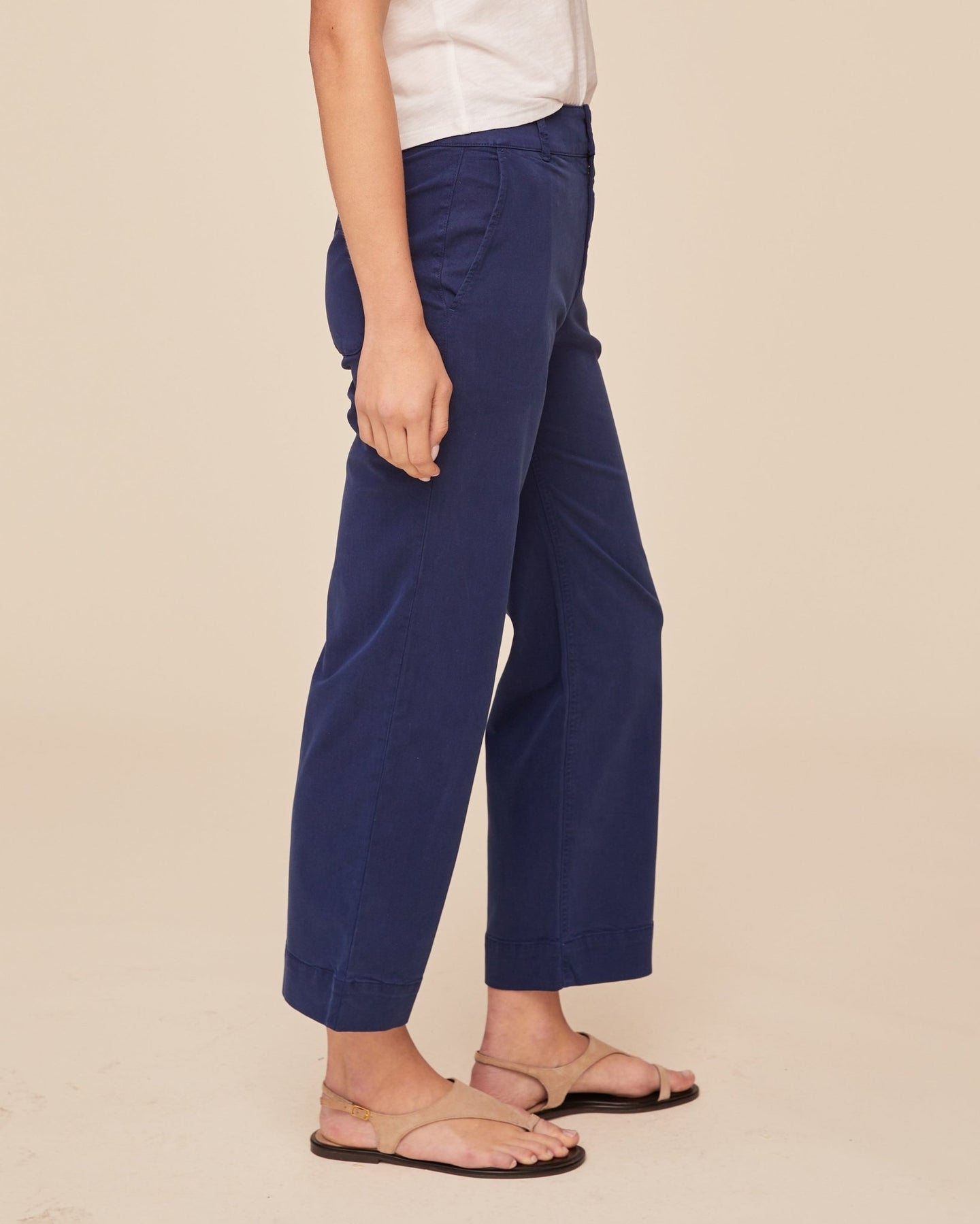 Print Your PostSaige - Wide Leg Crop - Cobalt BayPants