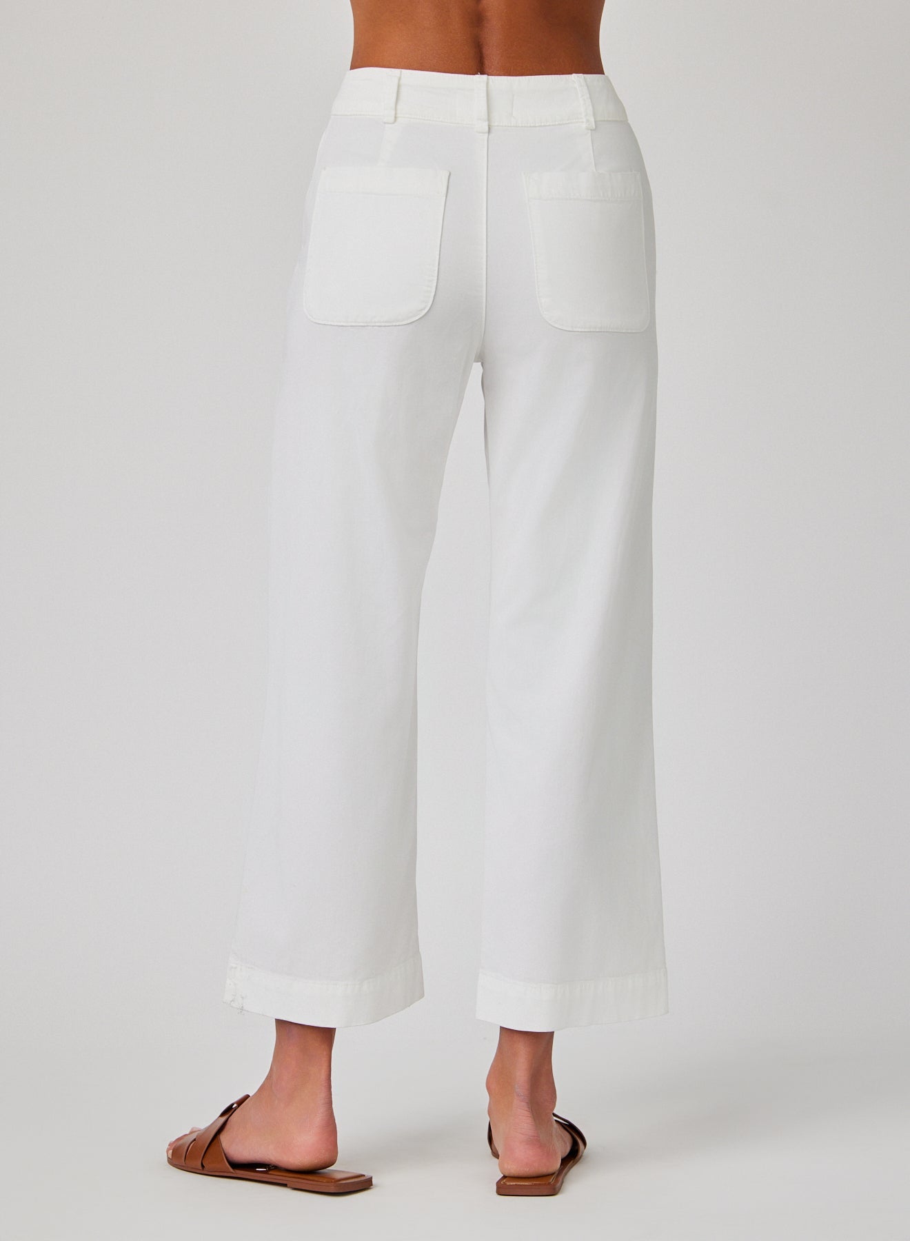 Print Your PostSaige Wide Leg Crop - WhitePants