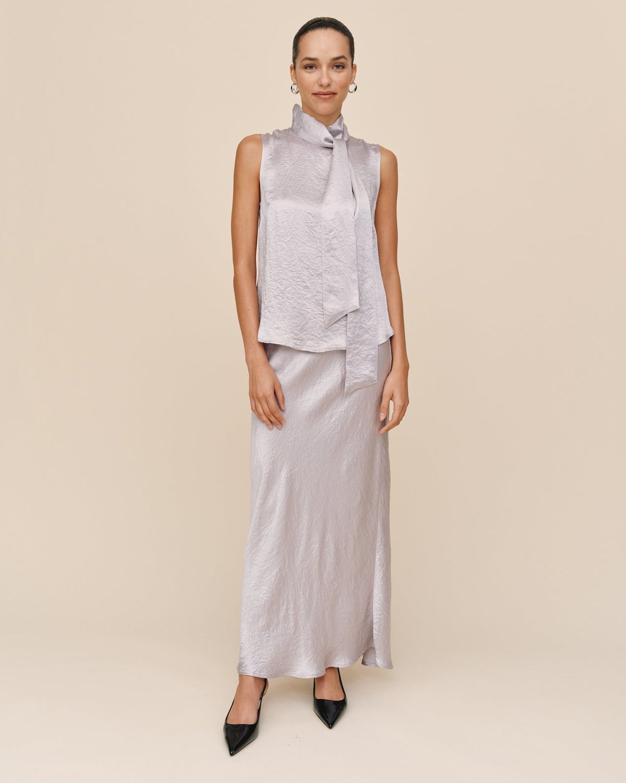 Print Your PostScarf Neck Blouse - SilverTops