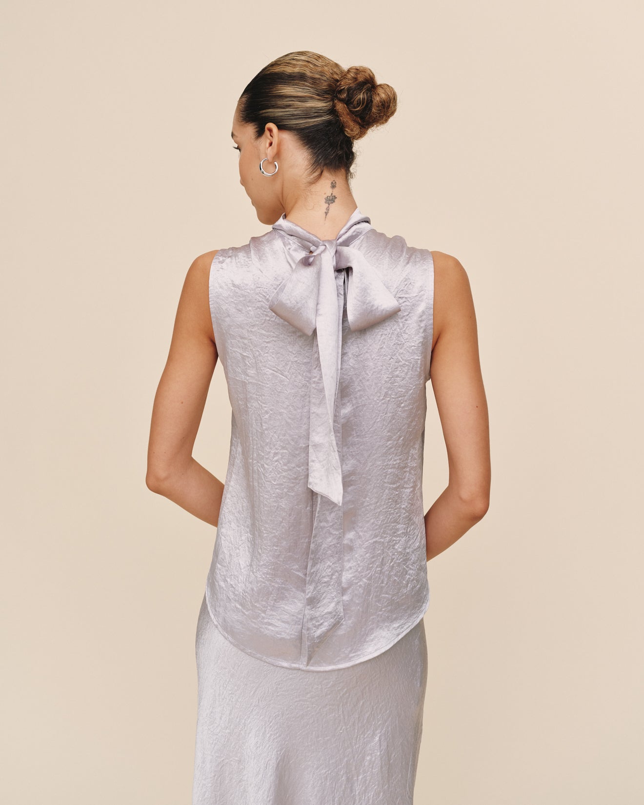 Print Your PostScarf Neck Blouse - SilverTops