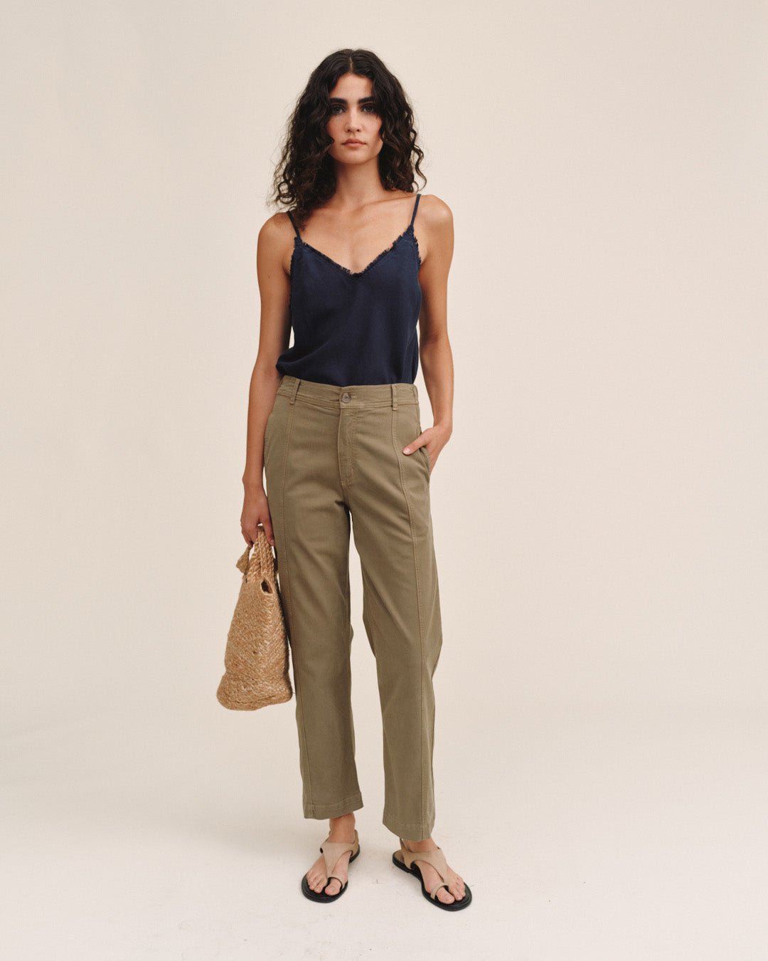 Print Your PostSeamed Soft Barrel With Elastic Back - Cypress GreenPants