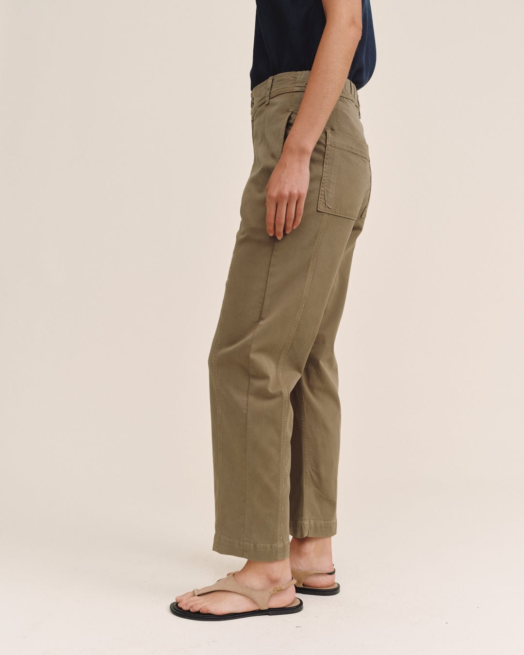 Print Your PostSeamed Soft Barrel With Elastic Back - Cypress GreenPants