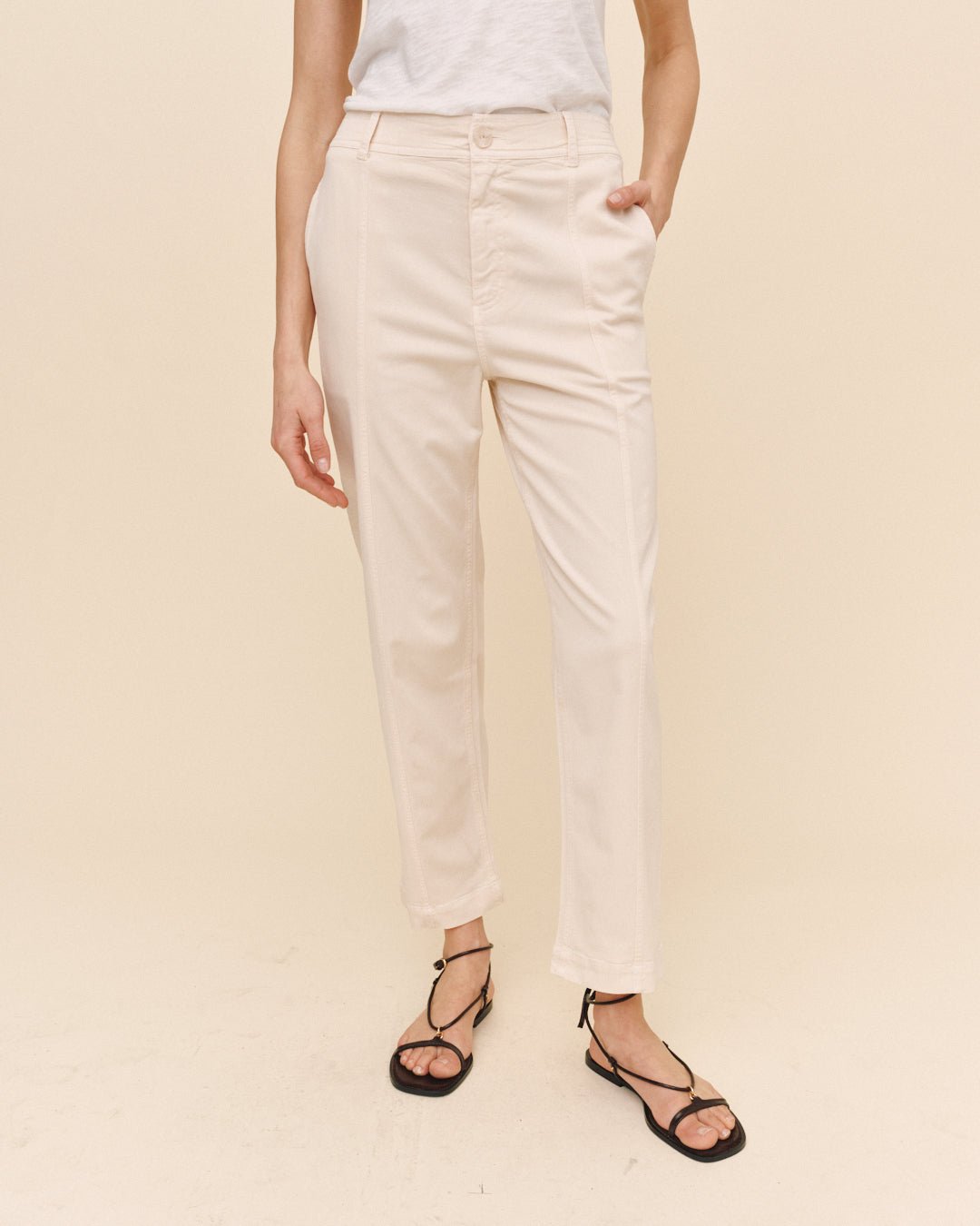 Print Your PostSeamed Soft Barrel With Elastic Back - Lime StonePants