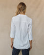 Print Your PostShirt Tail Button Down - WhiteTops