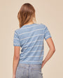 Print Your PostShort Sleeve Crew Neck Knit Top - Sailor StripeTops