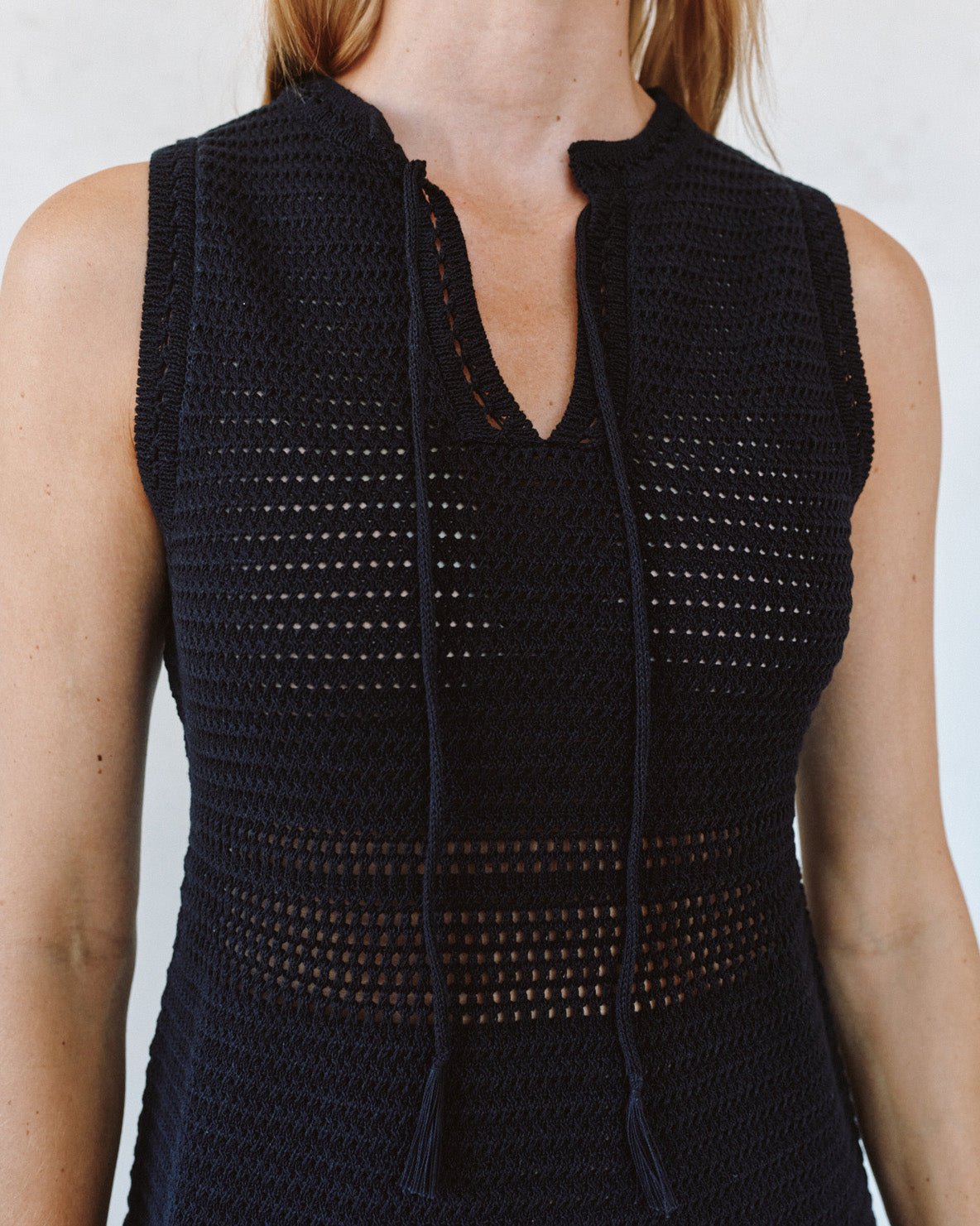 Print Your PostShort Sleeve Crochet Dress - BlackDresses