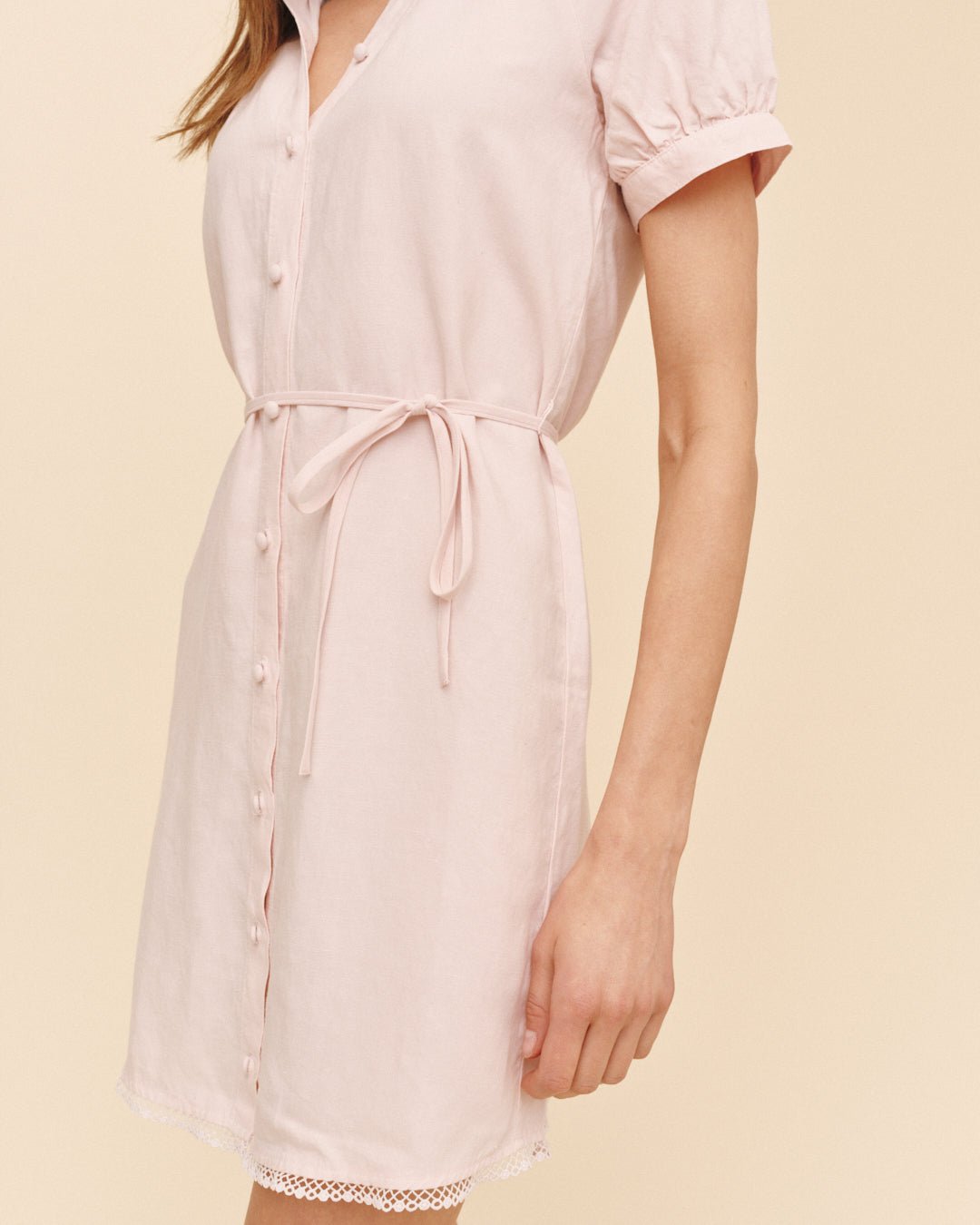 Print Your PostShort Sleeve Raglan Mini Dress - Ballet PinkDresses