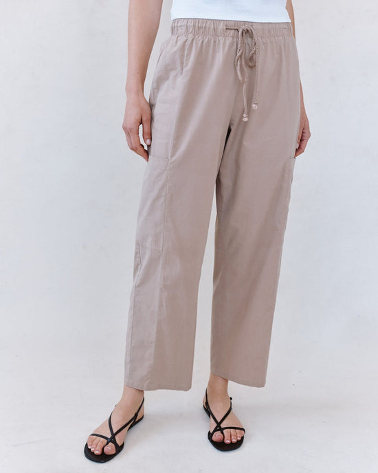 Print Your Post Side Pocket Seamed Pant - Soft Dune