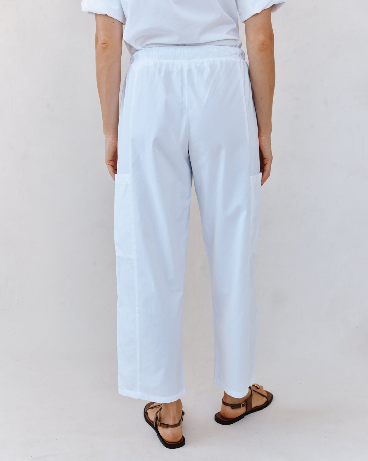 Print Your PostSide Pocket Seamed Pant - WhitePants