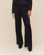 Print Your PostSleek Clean Wide Leg Pant - Midnight SkyPants