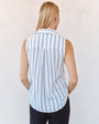 Print Your PostSleeveless Pullover - Black & White Shadow StripeTops