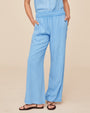 Print Your PostSmocked Waist Wide Leg - Tidal BluePants