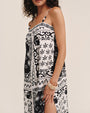 Print Your PostSpaghetti Strap Midi Dress - Tropical Bandana PrintDresses