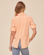 Print Your PostSplit Back Button Down - Golden BlushTops