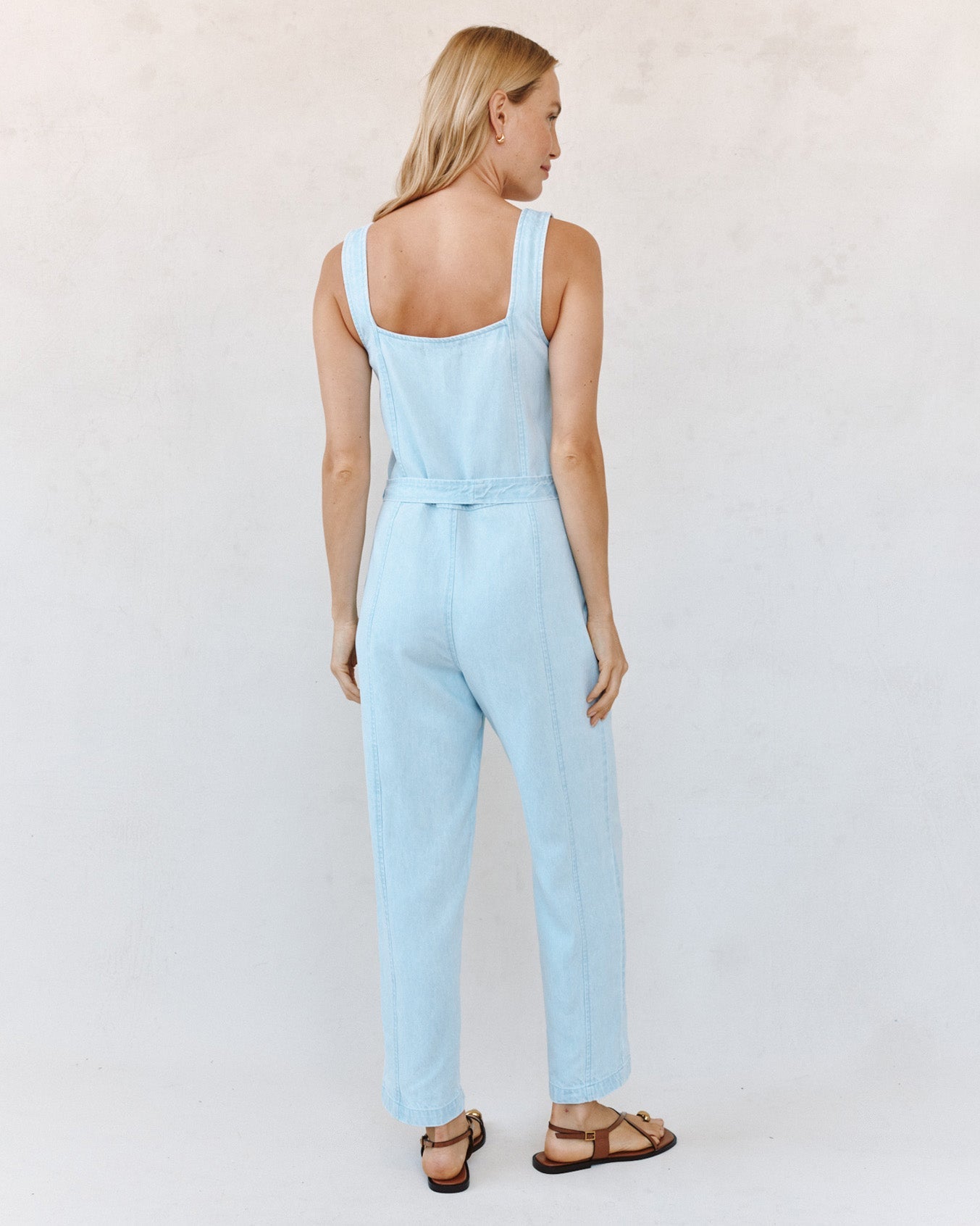 Print Your PostSquare Neck Jumpsuit - Coastal Fade WashJumpsuits & Rompers