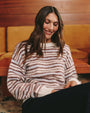 Print Your PostStriped Crew Neck Sweater - Frosty StripeSweaters