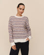 Print Your PostStriped Crew Neck Sweater - Frosty StripeSweaters