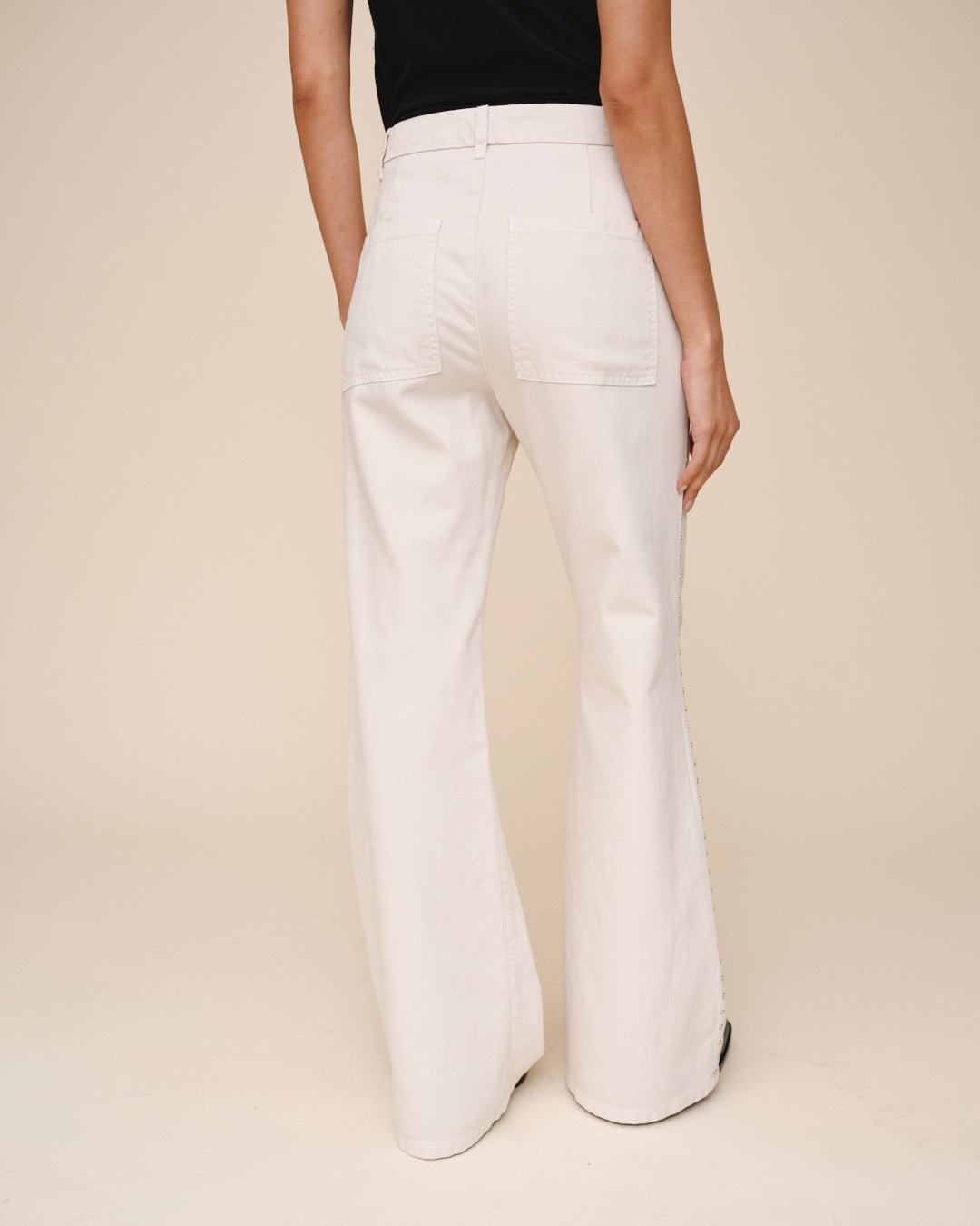 Print Your PostStudded Vintage Jean - Frosted EcruPants