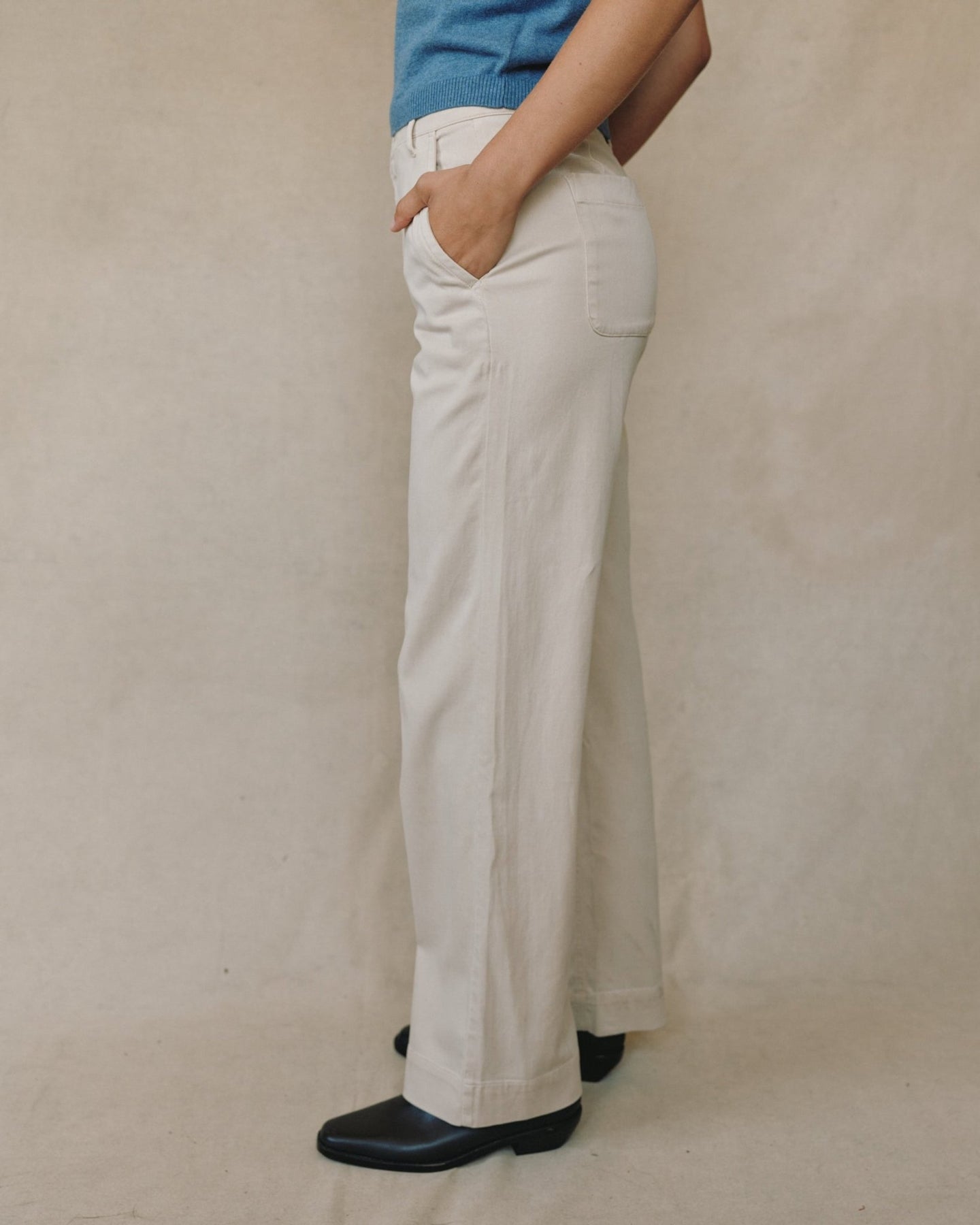 Print Your PostSydney Wide Leg Pant - Moon StonePants