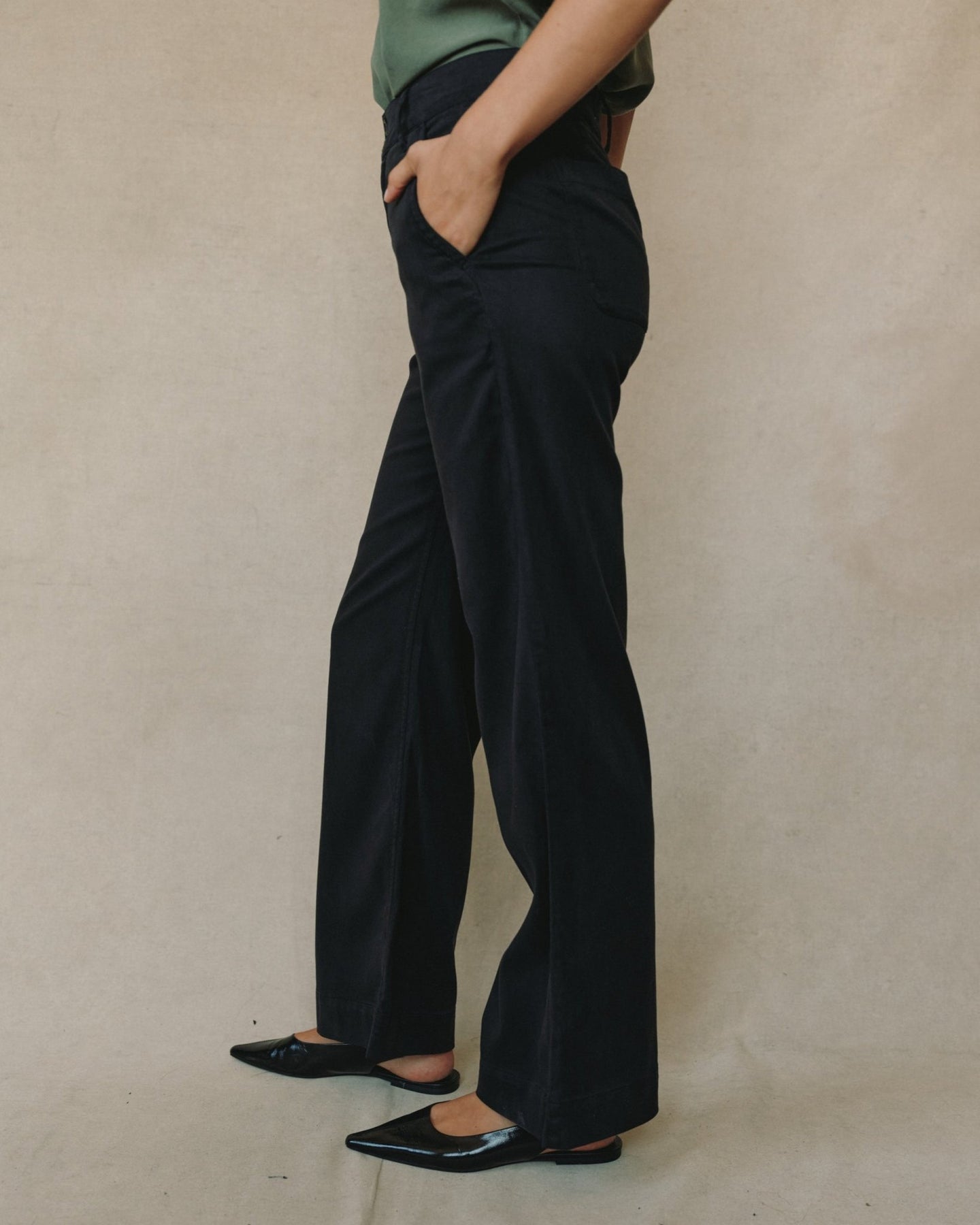 Print Your PostSydney Wide Leg Pant - Vintage BlackPants