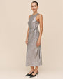Print Your PostTank Slip Dress - Silver Distress FoilDresses