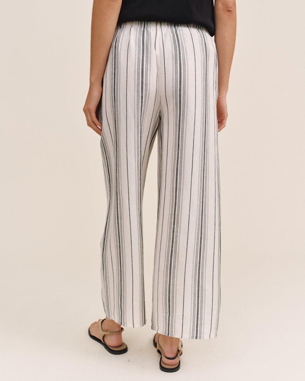 Print Your PostTassel Cord Drawstring Crop - Boardwalk StripePants