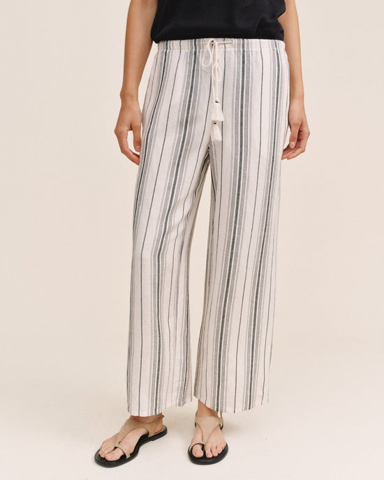 Print Your Post Tassel Cord Drawstring Crop - Boardwalk Stripe View 2