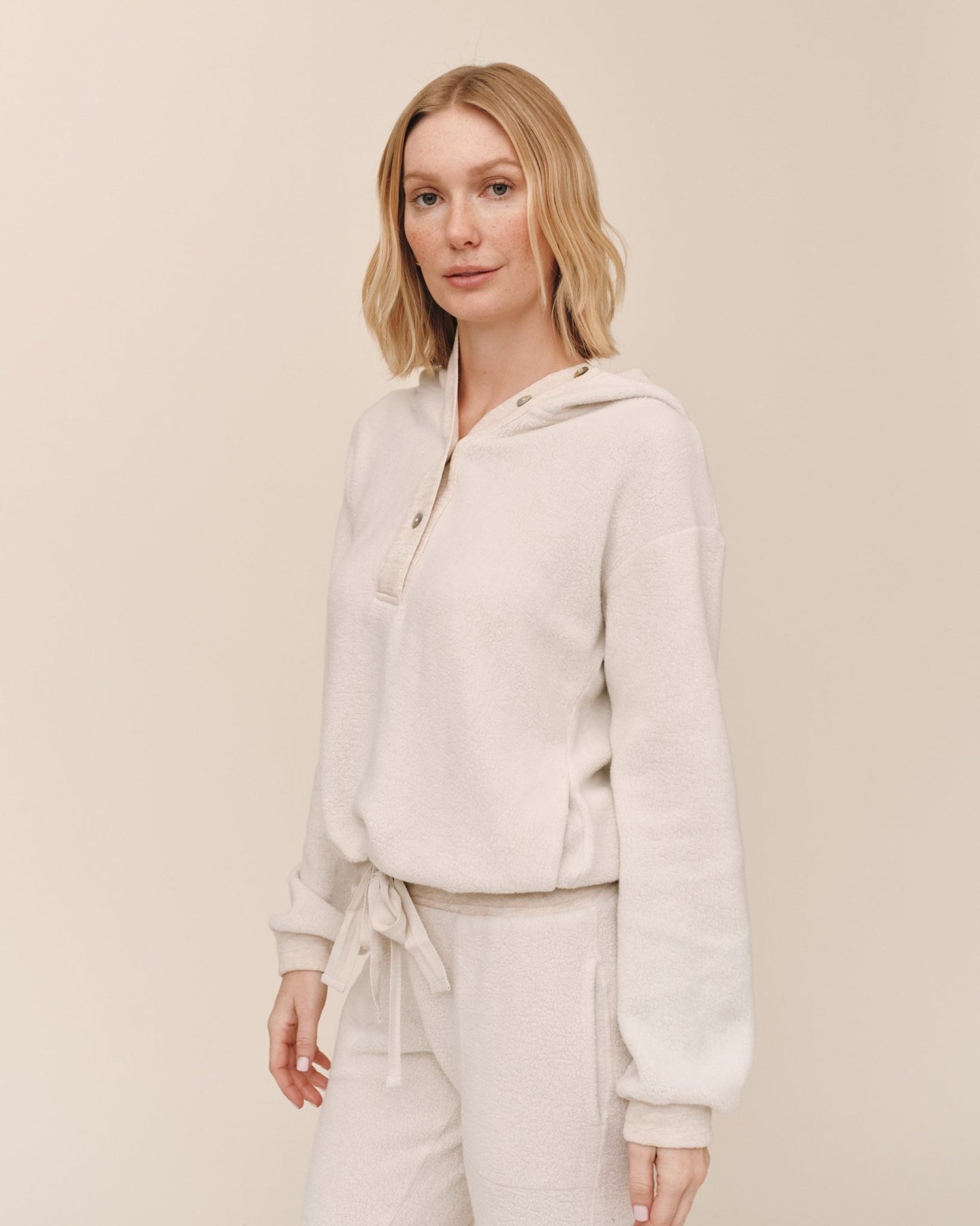 Print Your PostTie Waist Hoodie - OatmealTops