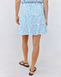 Print Your PostTiered Mini Skirt - Blue Ditsy Floral PrintSkirts