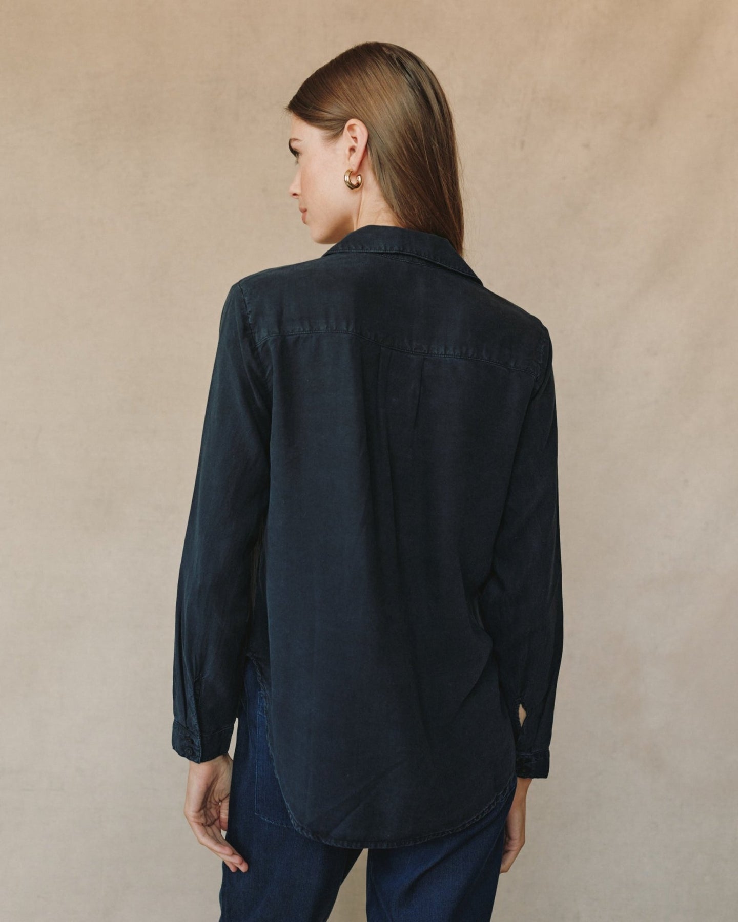 Print Your PostTwo Pocket Classic Button Down - Vintage BlackTops