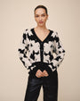 Print Your PostV Neck Cardigan - Floral DazeTops