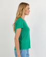 Print Your PostV Neck Tee - Aqua GreenTops