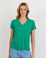 Print Your PostV Neck Tee - Aqua GreenTops