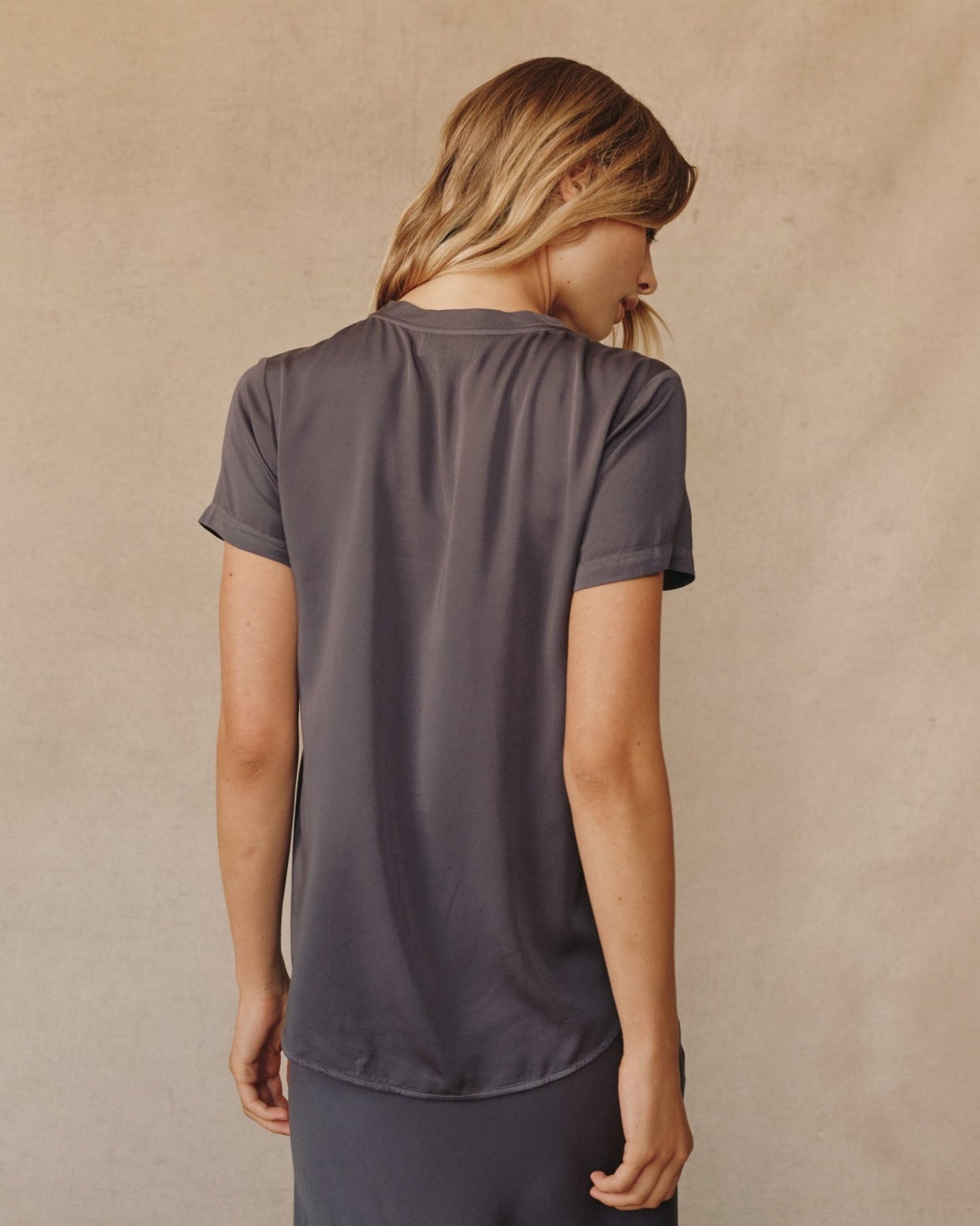 Print Your PostV Neck Tee - Galaxy SmokeTops