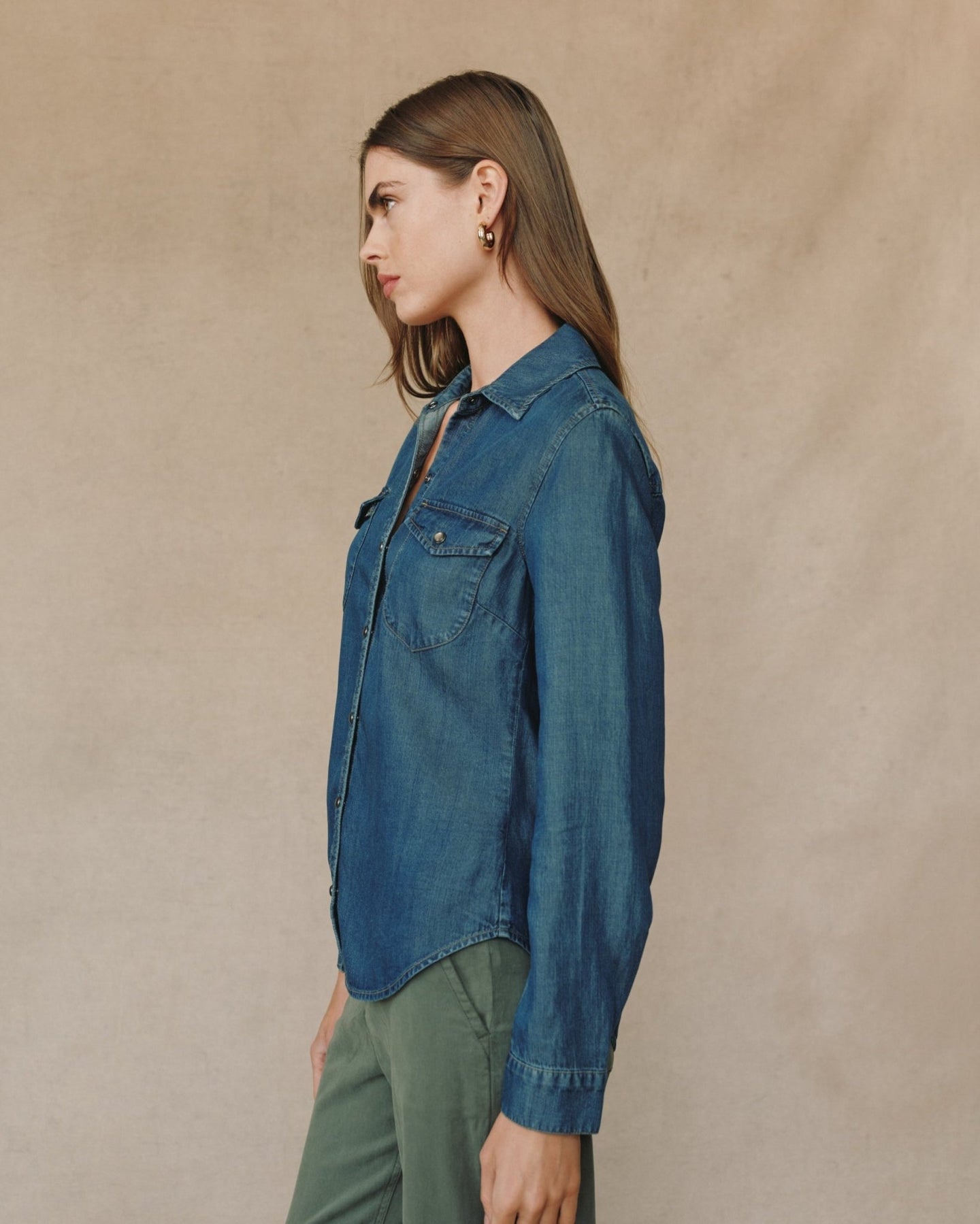 Print Your PostWestern Shirt - Twilight Rinse WashTops