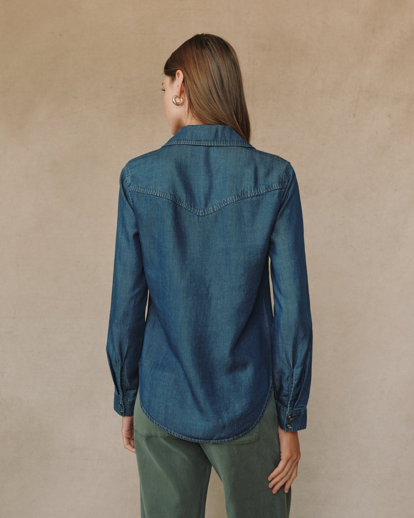 Print Your PostWestern Shirt - Twilight Rinse WashTops