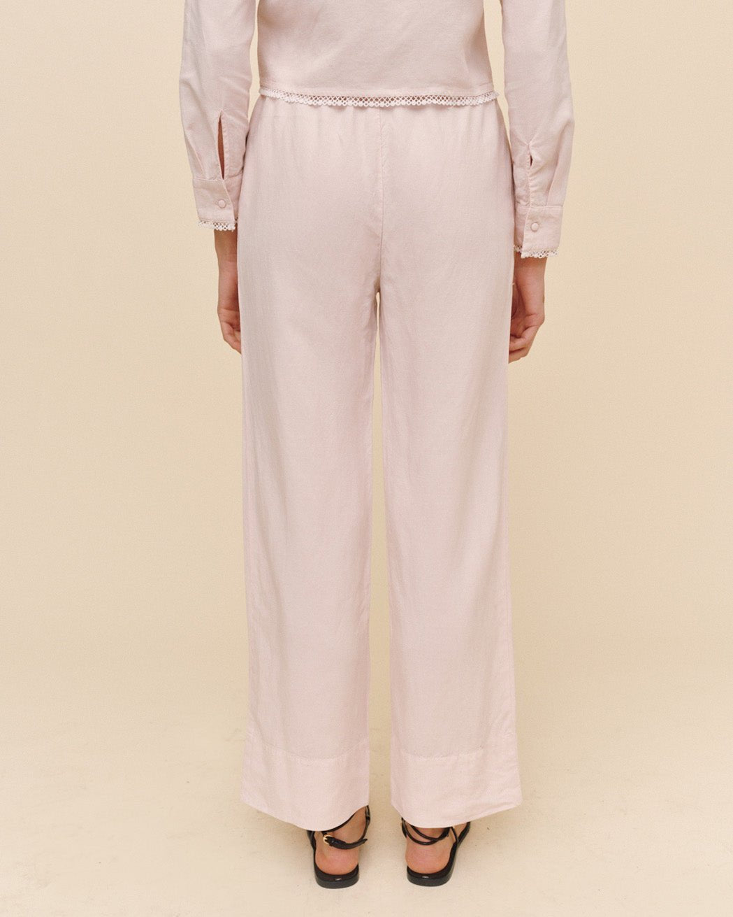 Print Your PostWide Hem Drawstring Pant - Ballet PinkPants