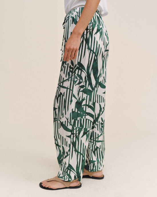 Print Your Post Wide Leg With Wide Hem - Palm Paradise Print View 2