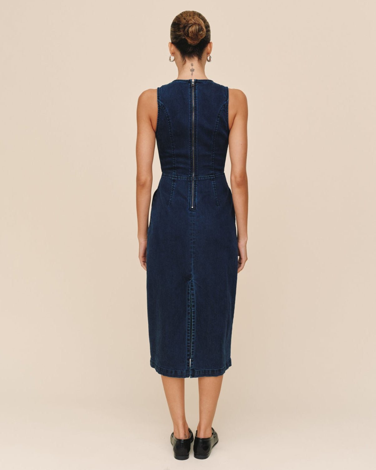 Print Your PostZip Back Maxi Dress - Midnight Artic WashDresses