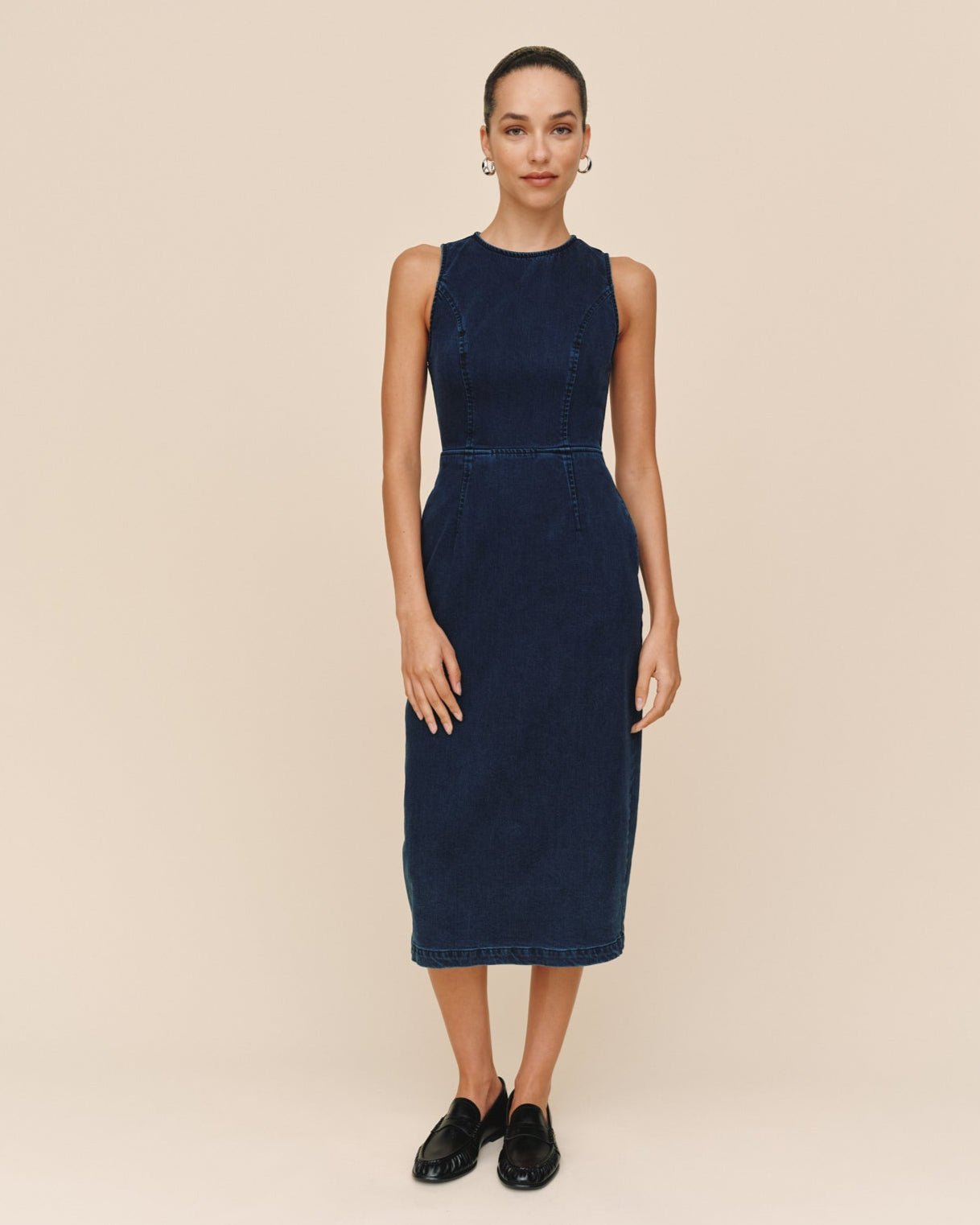 Print Your PostZip Back Maxi Dress - Midnight Artic WashDresses